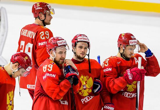 Ice Hockey World Championship. Russia vs. Switzerland