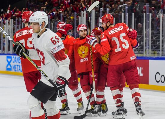 Ice Hockey World Championship. Russia vs. Switzerland