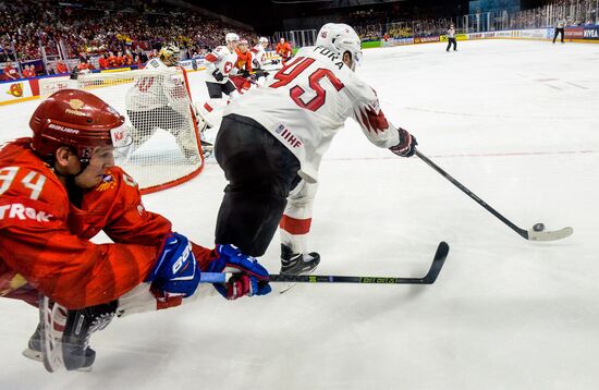 Ice Hockey World Championship. Russia vs. Switzerland