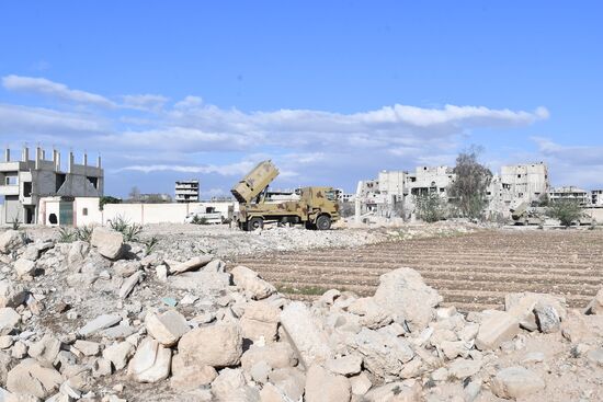 Update from Yarmouk refugee camp area in southern suburb of Damascus