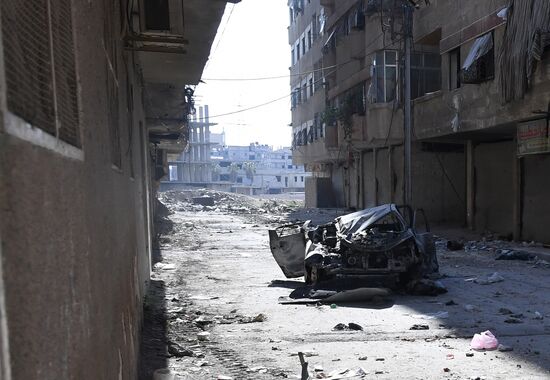 Update from Yarmouk refugee camp area in southern suburb of Damascus