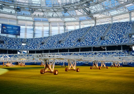 Stipe Pletikosa visits Nizhny Novgorod Stadium