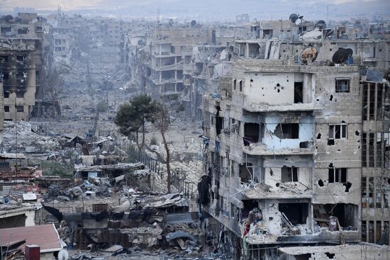 Update from Yarmouk refugee camp area in southern suburb of Damascus