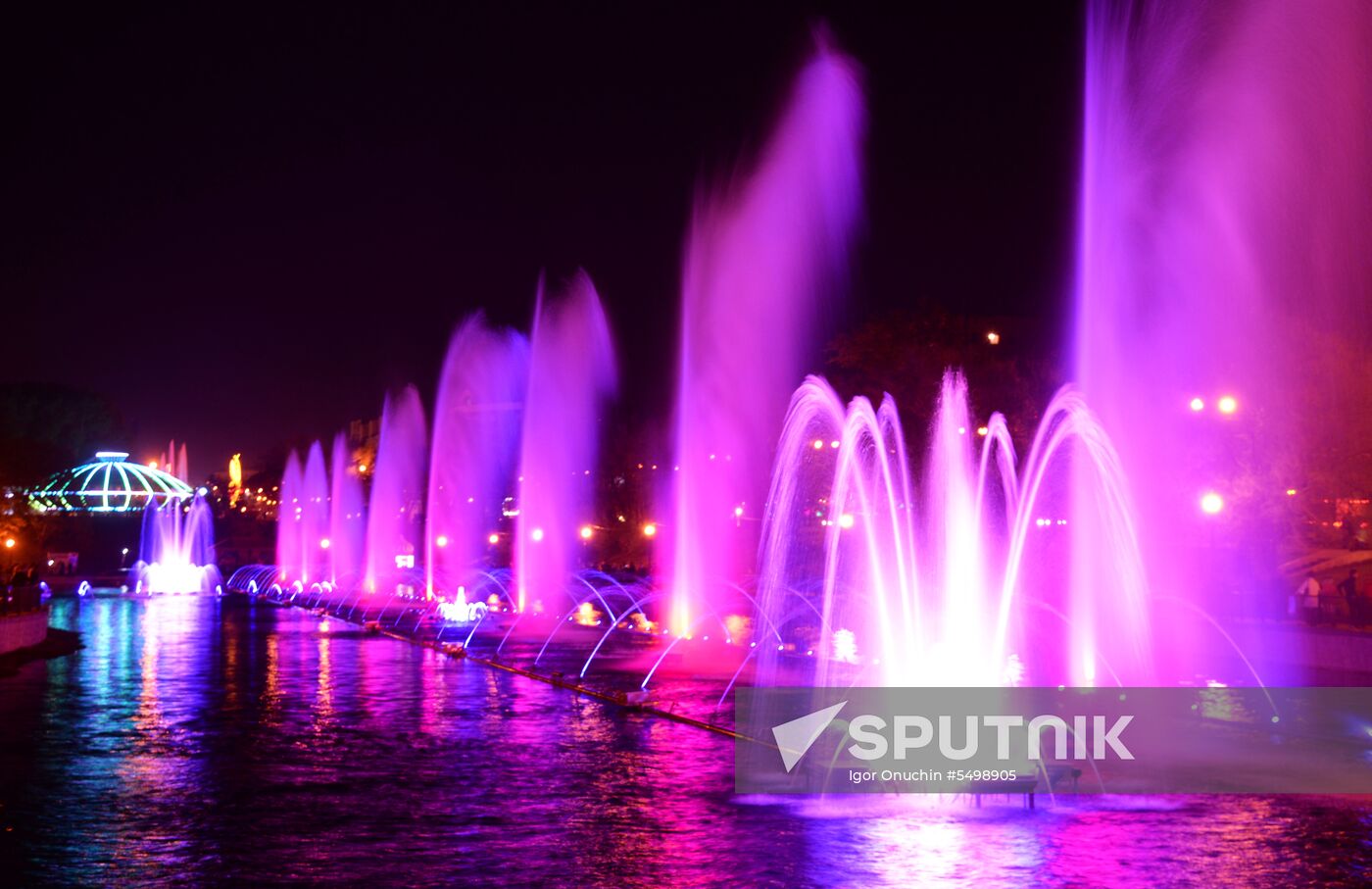 Fountains in Khabarovsk