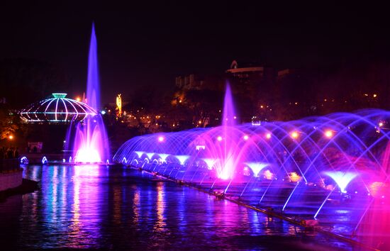 Fountains in Khabarovsk