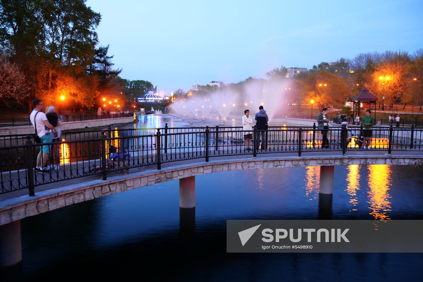 Fountains in Khabarovsk