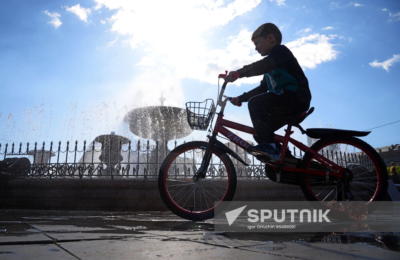 Fountains in Khabarovsk