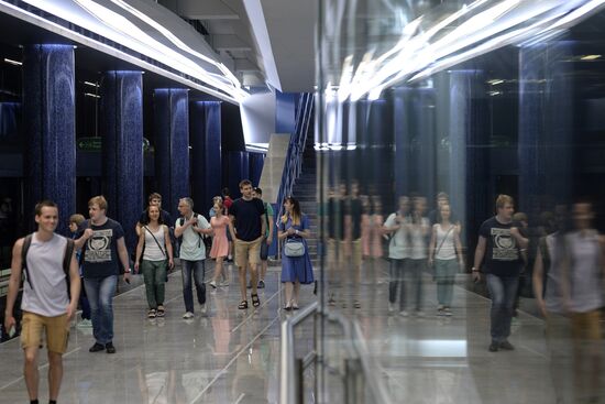Novokrestovskaya metro station opens in St. Petersburg