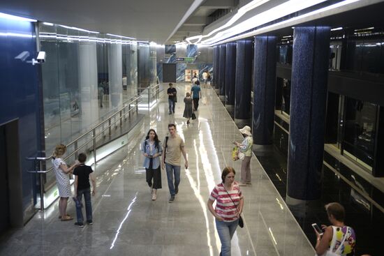 Novokrestovskaya metro station opens in St. Petersburg