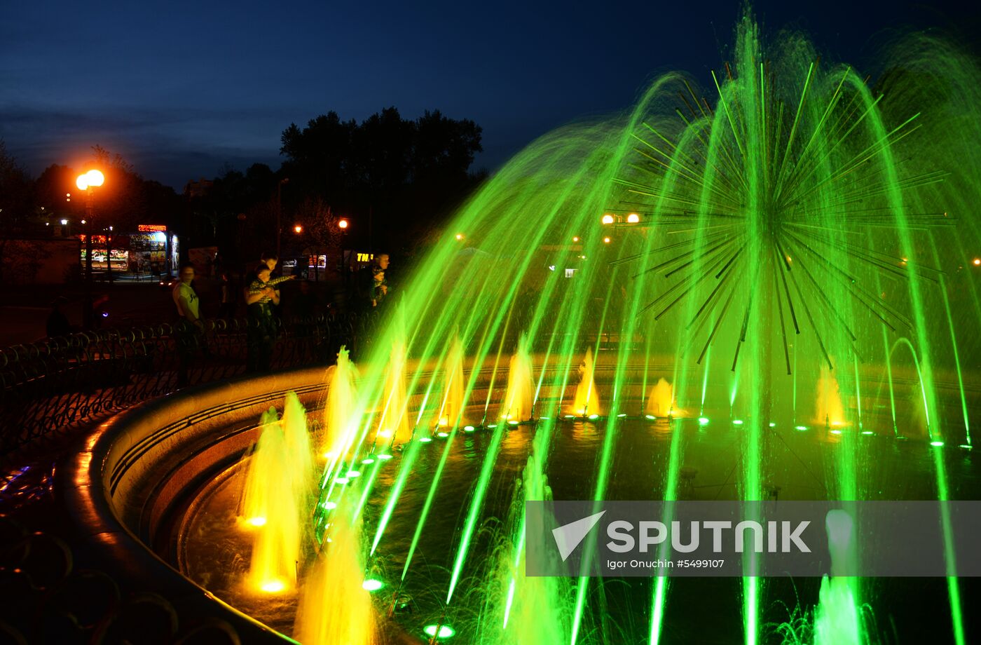 Fountains in Khabarovsk