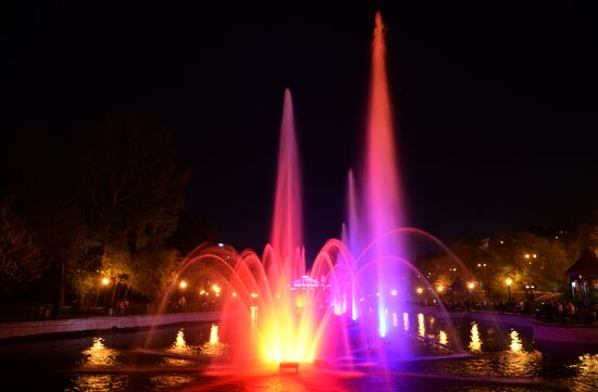 Fountains in Khabarovsk