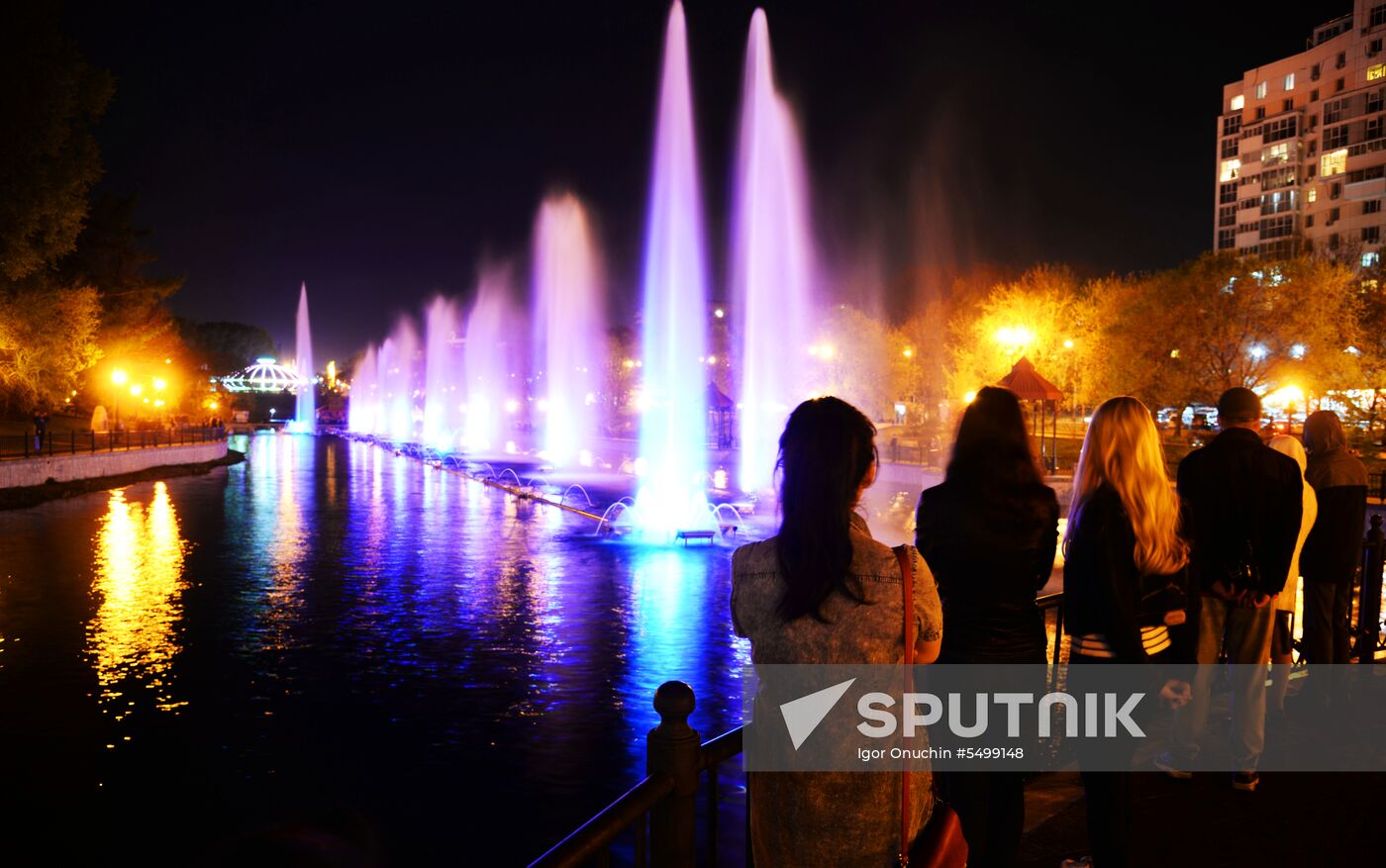 Fountains in Khabarovsk