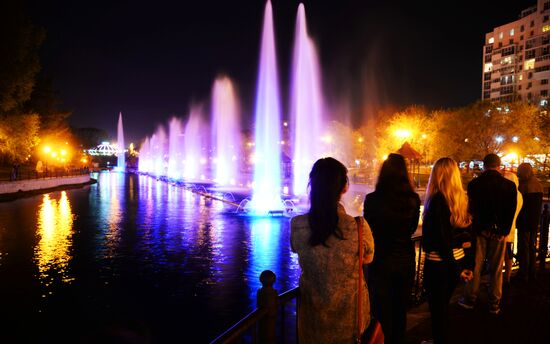 Fountains in Khabarovsk