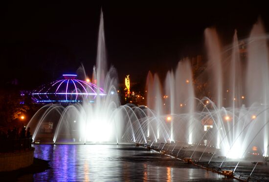 Fountains in Khabarovsk