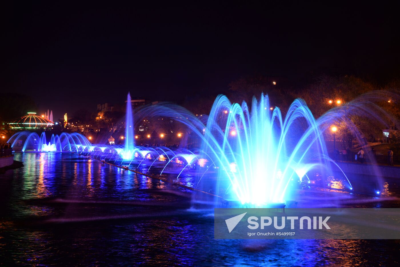 Fountains in Khabarovsk