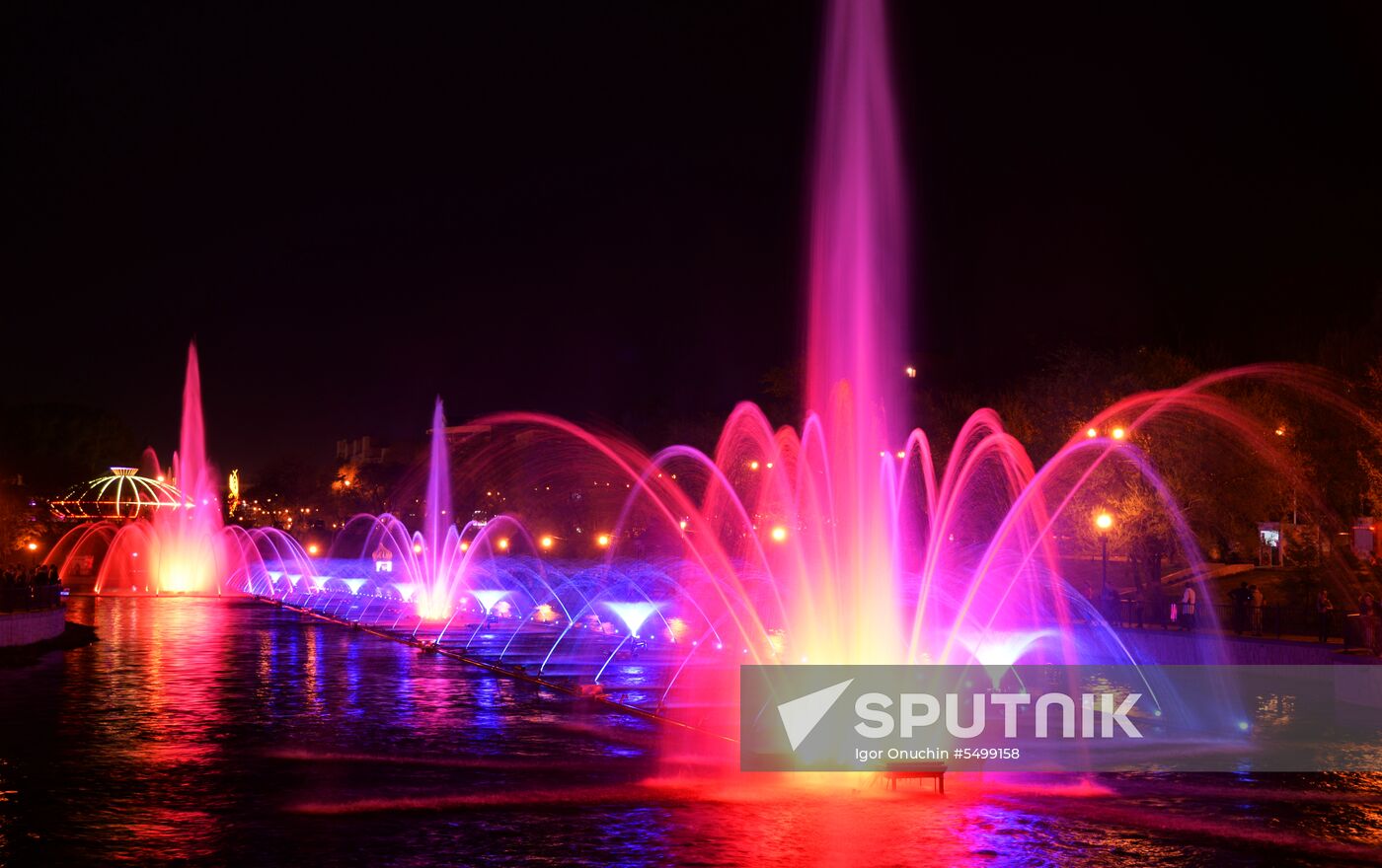 Fountains in Khabarovsk