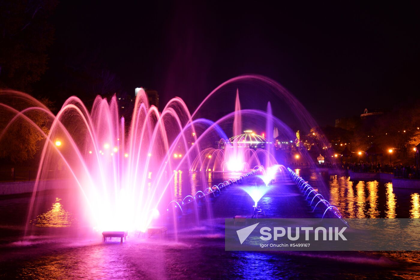 Fountains in Khabarovsk