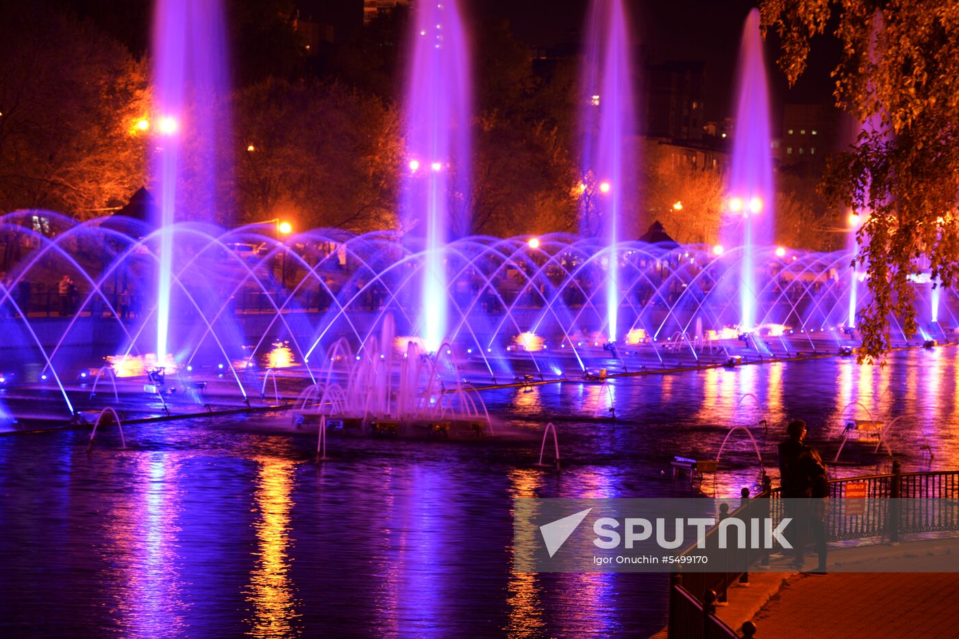 Fountains in Khabarovsk