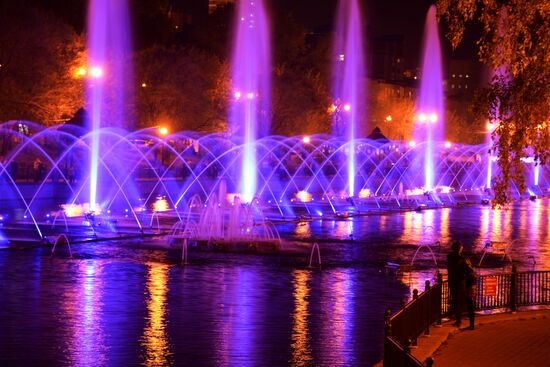 Fountains in Khabarovsk