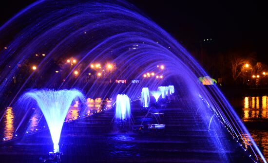 Fountains in Khabarovsk