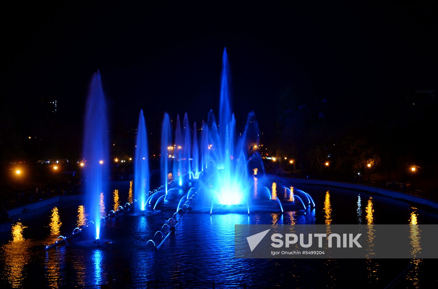 Fountains in Khabarovsk