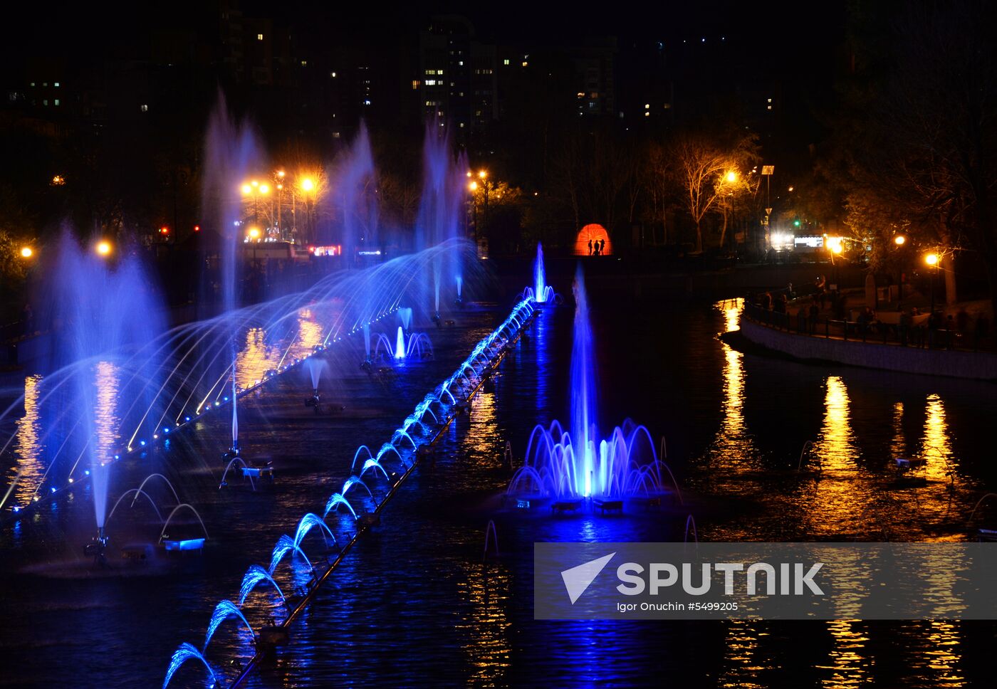 Fountains in Khabarovsk