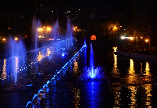 Fountains in Khabarovsk