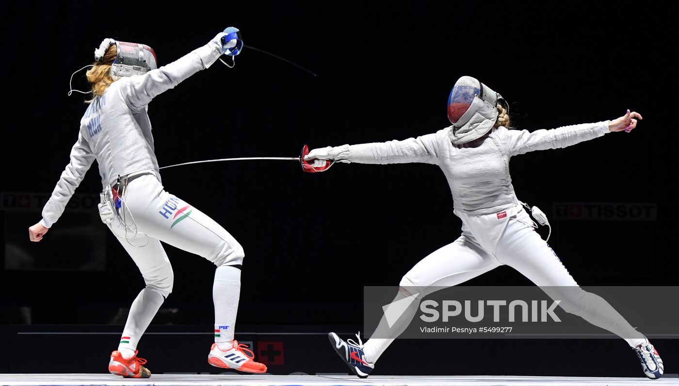 Fencing. 2018 Moscow Saber. Women