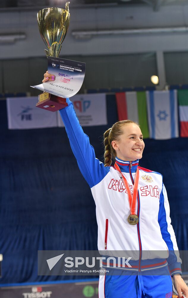 Fencing. 2018 Moscow Saber. Women