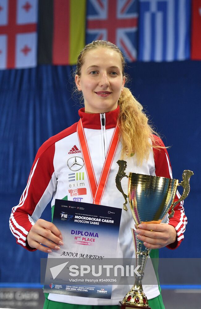 Fencing. 2018 Moscow Saber. Women