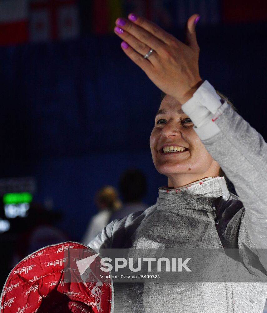 Fencing. 2018 Moscow Saber. Women