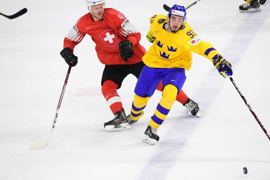 Ice hockey. 2018 IIHF World Championship. Switzerland vs. Sweden