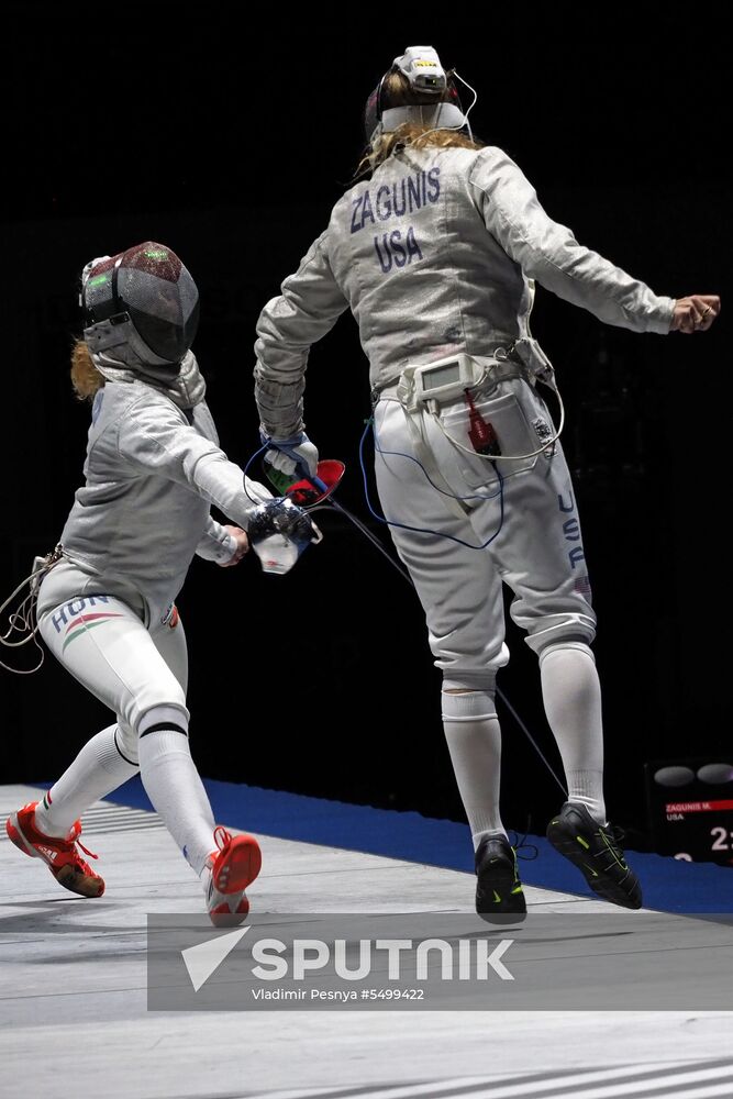 Fencing. 2018 Moscow Saber. Women
