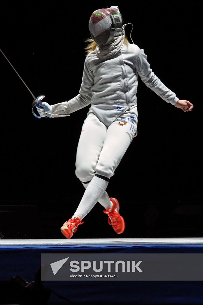 Fencing. 2018 Moscow Saber. Women
