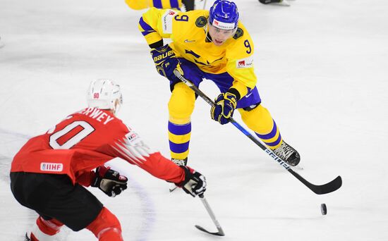 Ice hockey. 2018 IIHF World Championship. Switzerland vs. Sweden
