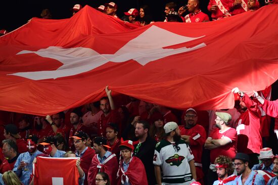 Ice hockey. 2018 IIHF World Championship. Switzerland vs. Sweden