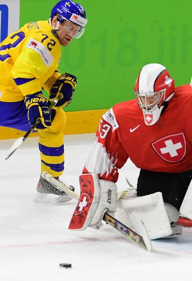 Ice hockey. 2018 IIHF World Championship. Switzerland vs. Sweden