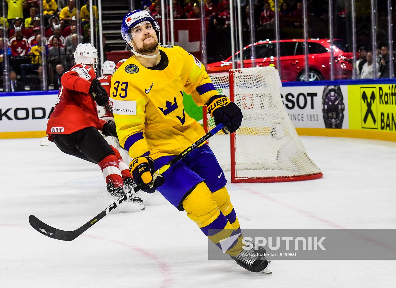 Ice hockey. 2018 IIHF World Championship. Switzerland vs. Sweden