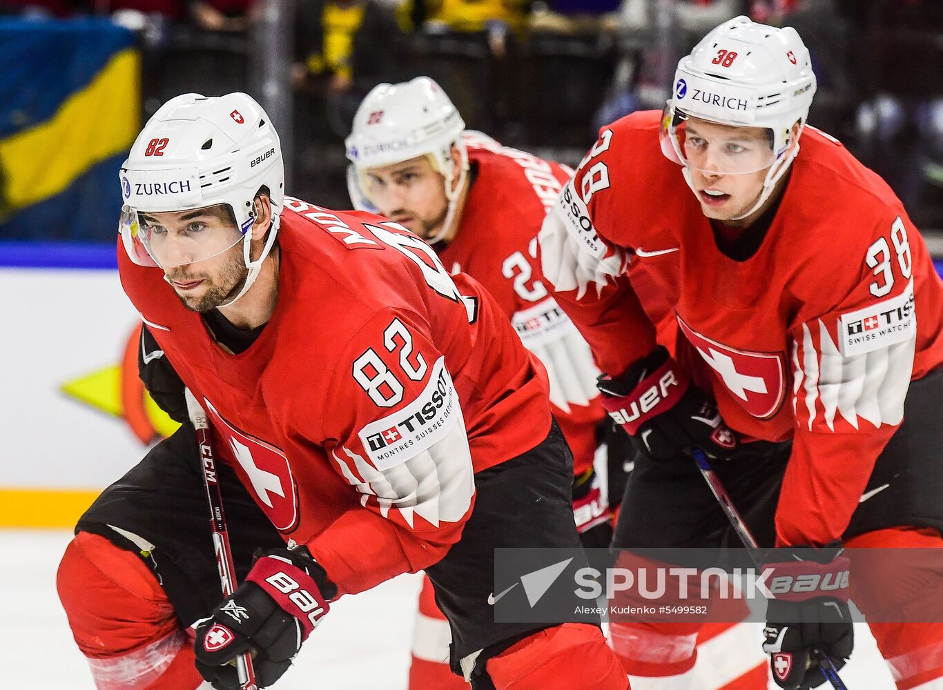 Ice hockey. 2018 IIHF World Championship. Switzerland vs. Sweden
