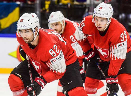 Ice hockey. 2018 IIHF World Championship. Switzerland vs. Sweden