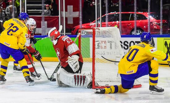 Ice hockey. 2018 IIHF World Championship. Switzerland vs. Sweden