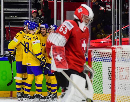 Ice hockey. 2018 IIHF World Championship. Switzerland vs. Sweden
