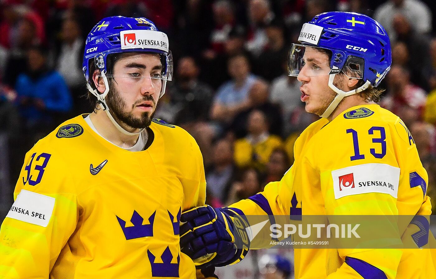 Ice hockey. 2018 IIHF World Championship. Switzerland vs. Sweden