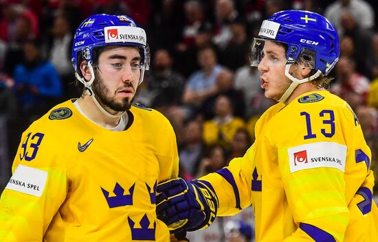 Ice hockey. 2018 IIHF World Championship. Switzerland vs. Sweden