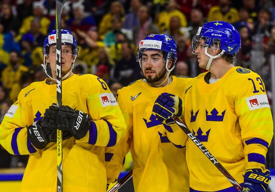 Ice hockey. 2018 IIHF World Championship. Switzerland vs. Sweden