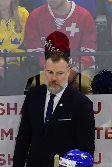 Ice hockey. 2018 IIHF World Championship. Switzerland vs. Sweden