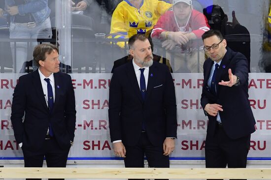 Ice hockey. 2018 IIHF World Championship. Switzerland vs. Sweden