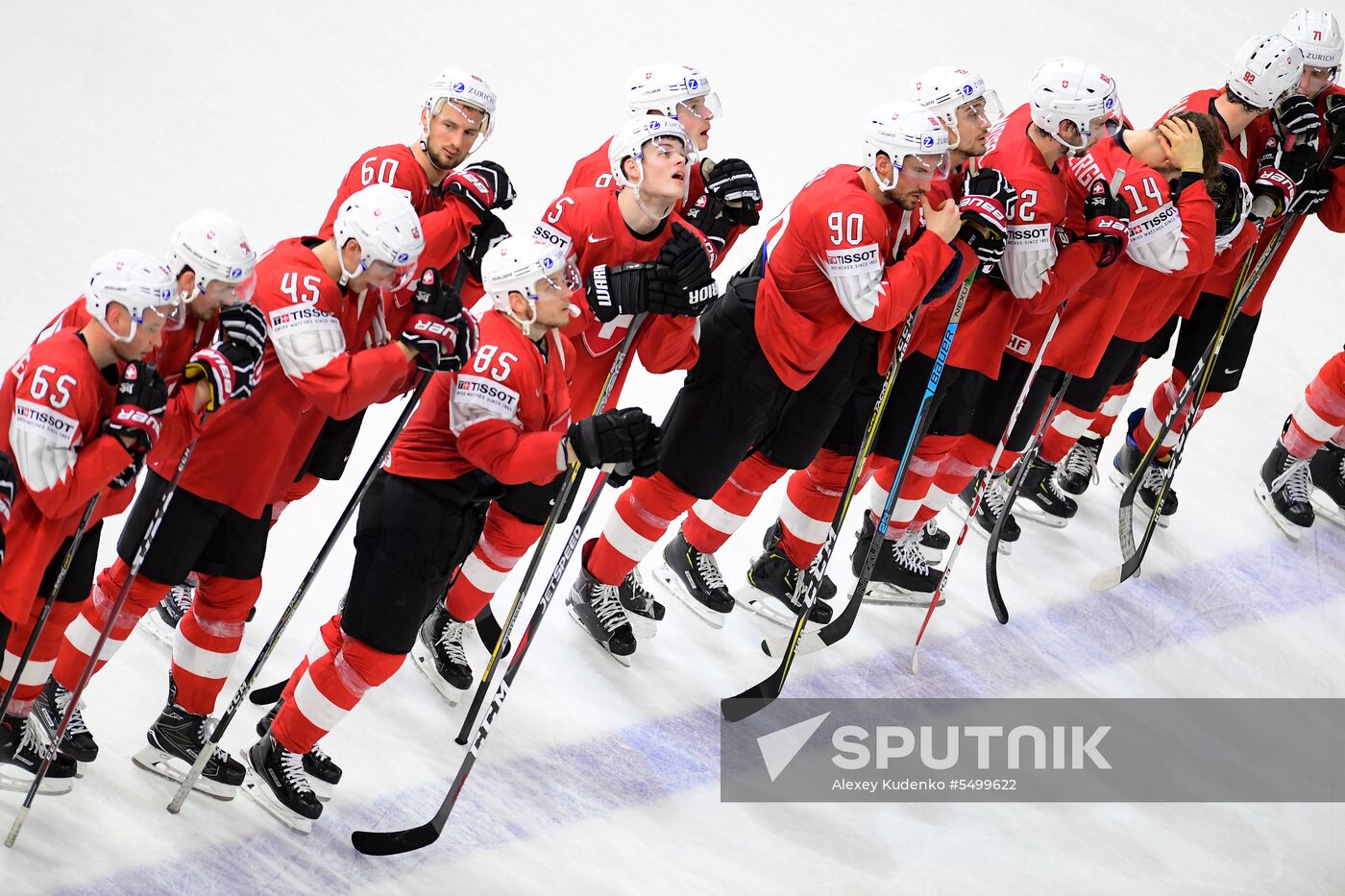 Ice hockey. 2018 IIHF World Championship. Switzerland vs. Sweden