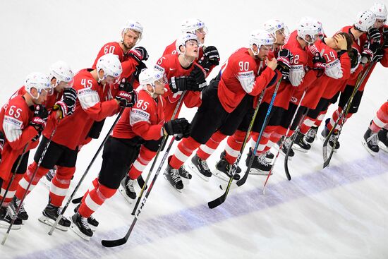 Ice hockey. 2018 IIHF World Championship. Switzerland vs. Sweden