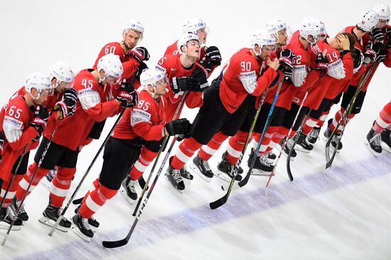 Ice hockey. 2018 IIHF World Championship. Switzerland vs. Sweden